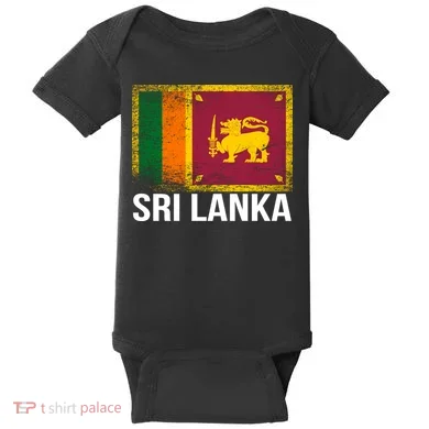 Sri Lanka Flag Baby Bodysuit