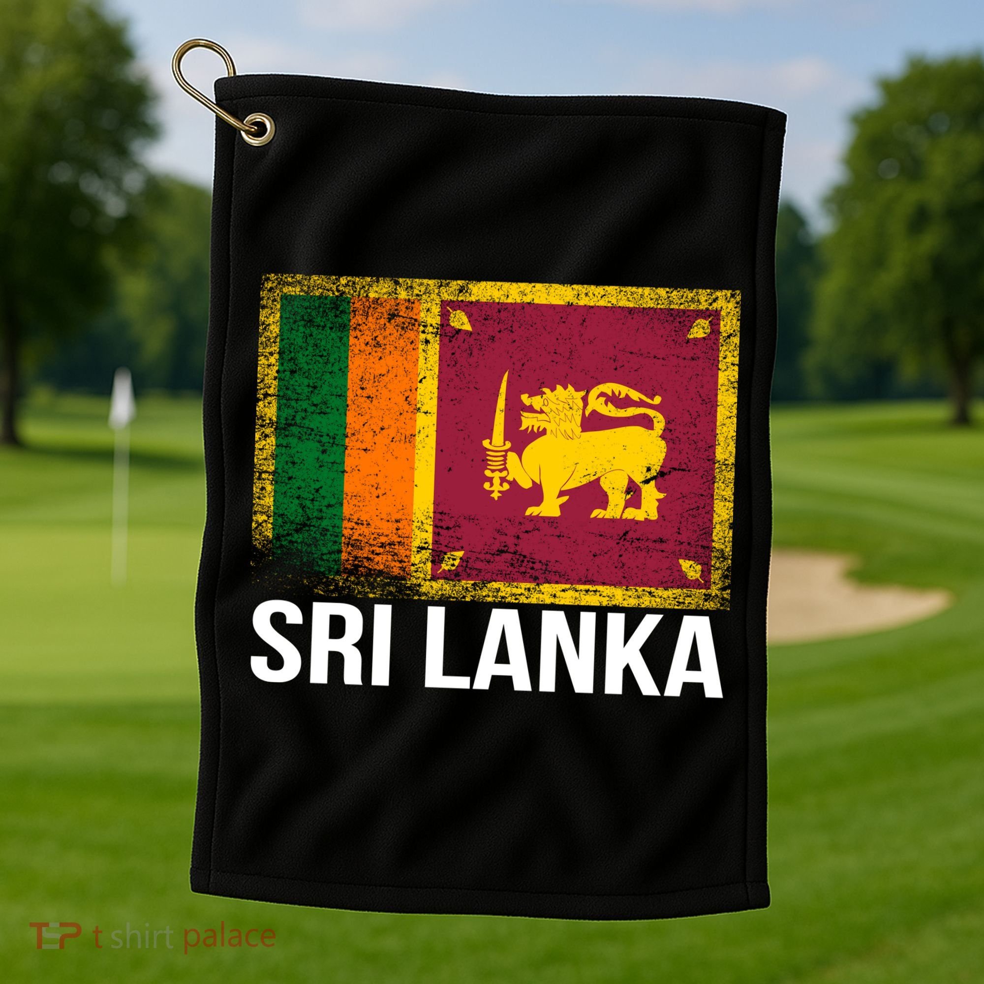 Sri Lanka Flag Golf Towel