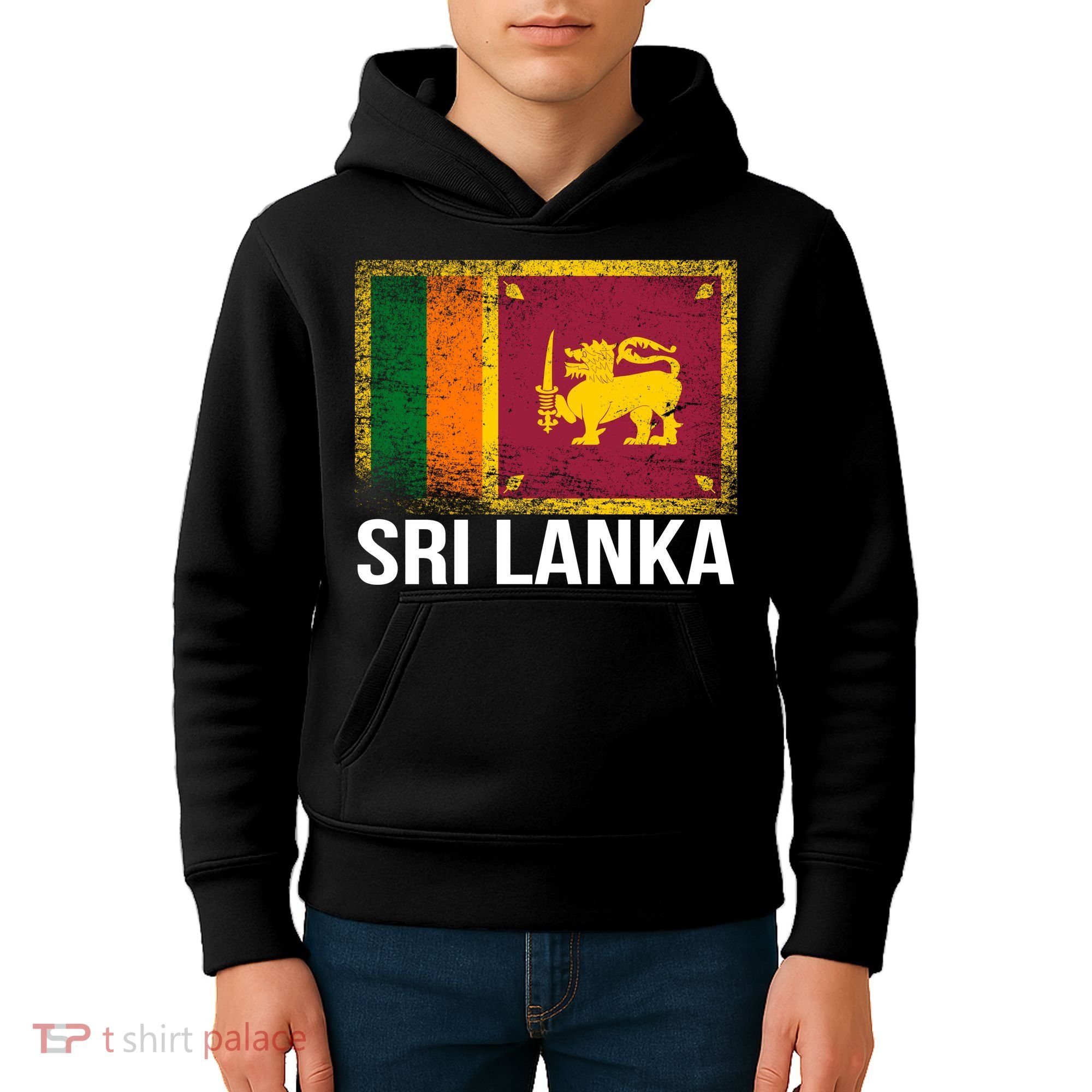 Sri Lanka Flag Kids Hoodie