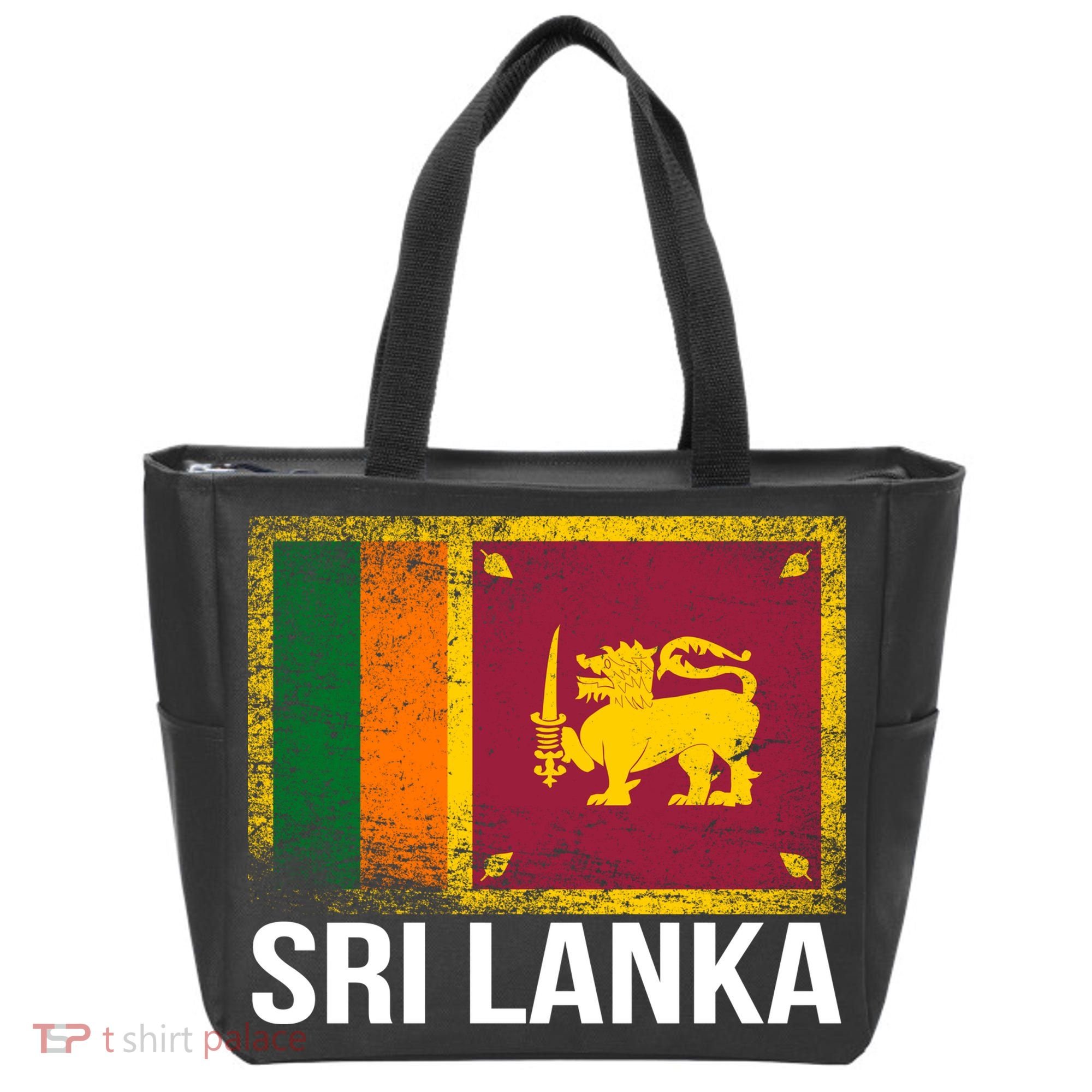 Sri Lanka Flag Tote Bag