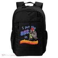 Raccoon I Put The Ass In Embarrassing Backpack thumb 0