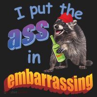 Raccoon I Put The Ass In Embarrassing Adult Drive Performance Visor thumb 2