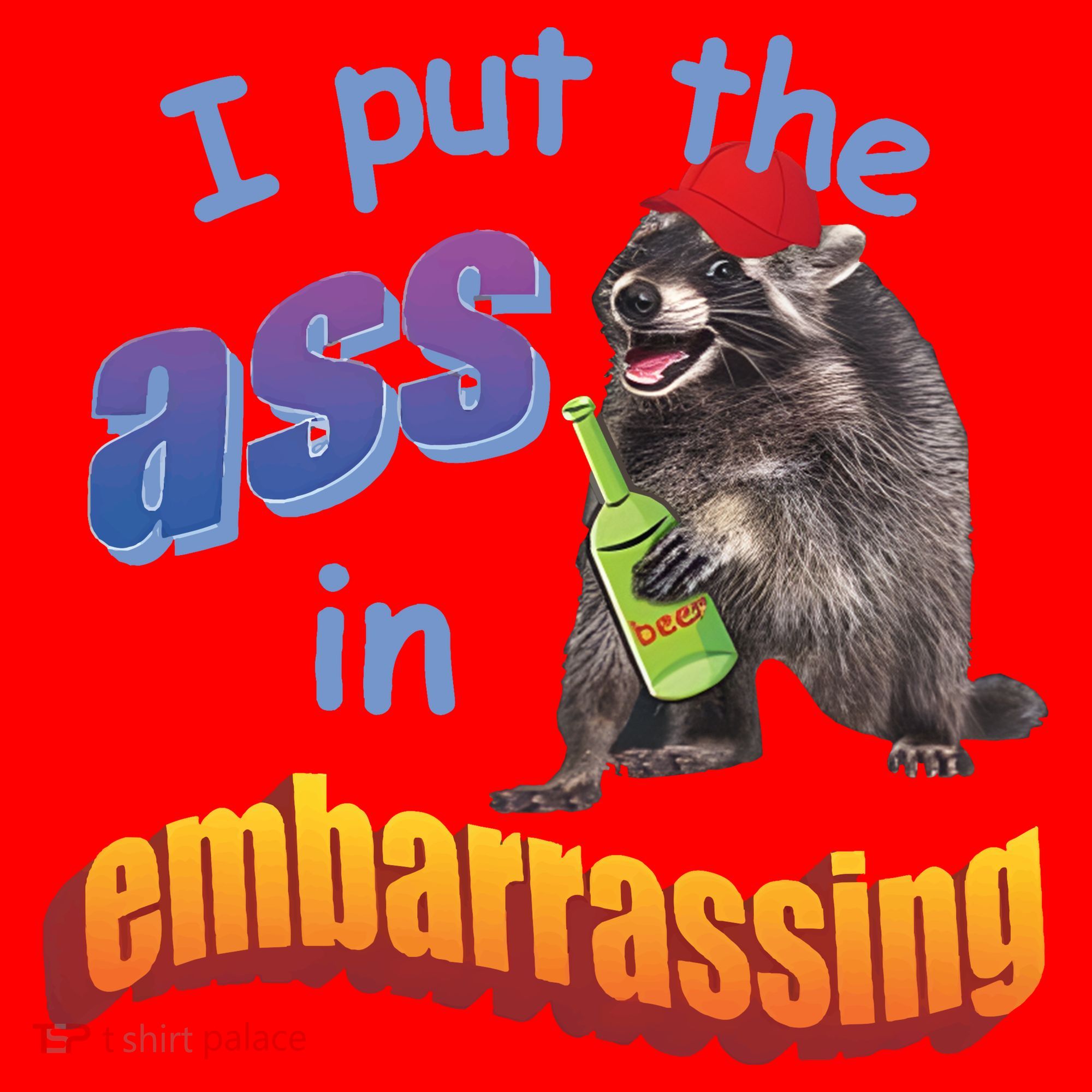 Raccoon I Put The Ass In Embarrassing Santa Hat