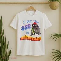 Raccoon I Put The Ass In Embarrassing T-Shirt thumb 2