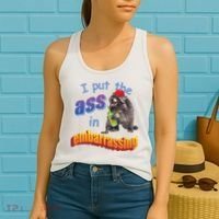 Raccoon I Put The Ass In Embarrassing Women's Tank Top thumb 2