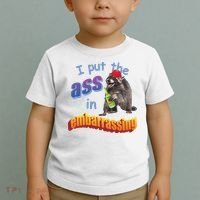 Raccoon I Put The Ass In Embarrassing Toddler T-Shirt thumb 2