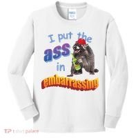 Raccoon I Put The Ass In Embarrassing Kids Long Sleeve Shirt thumb 0