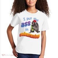Raccoon I Put The Ass In Embarrassing Kids T-Shirt thumb 2