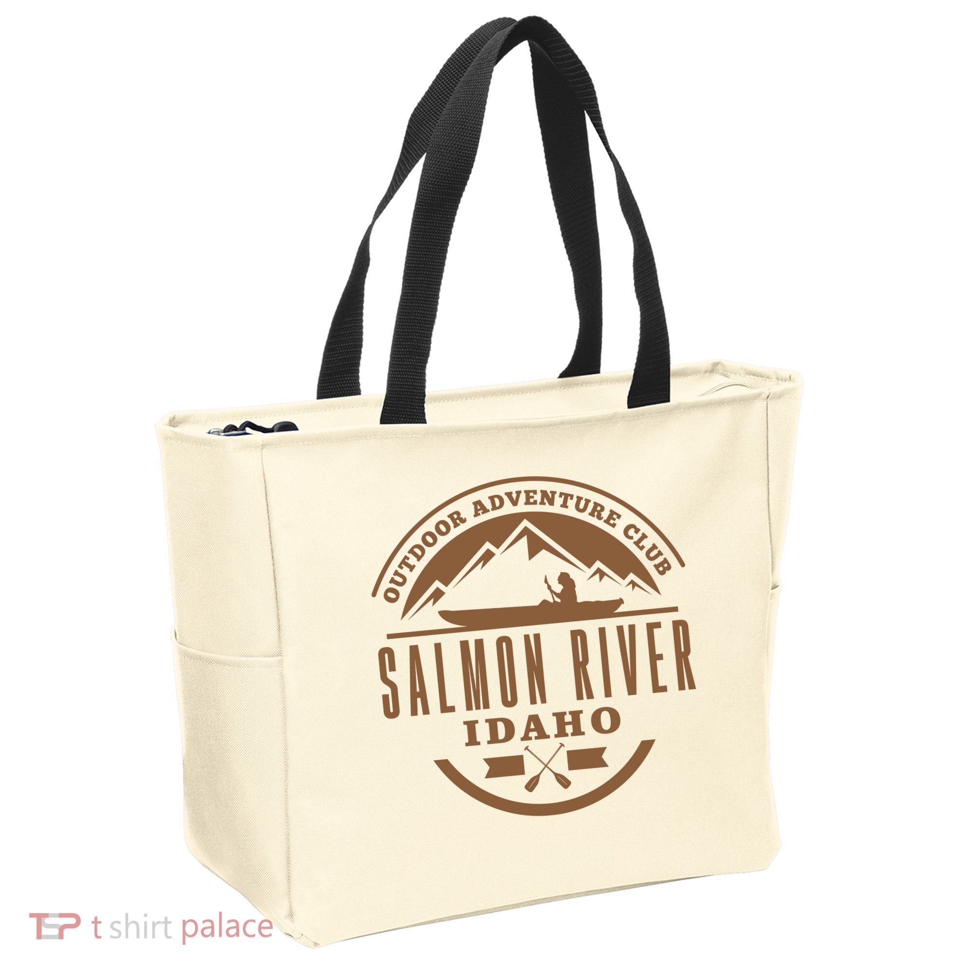 Salmon River Idaho Adventure Club Tote Bag
