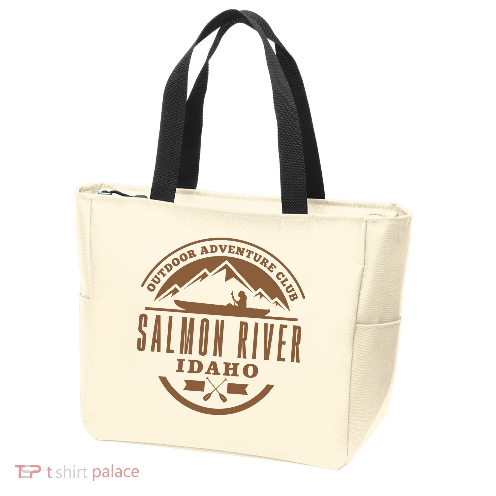 Salmon River Idaho Adventure Club Tote Bag