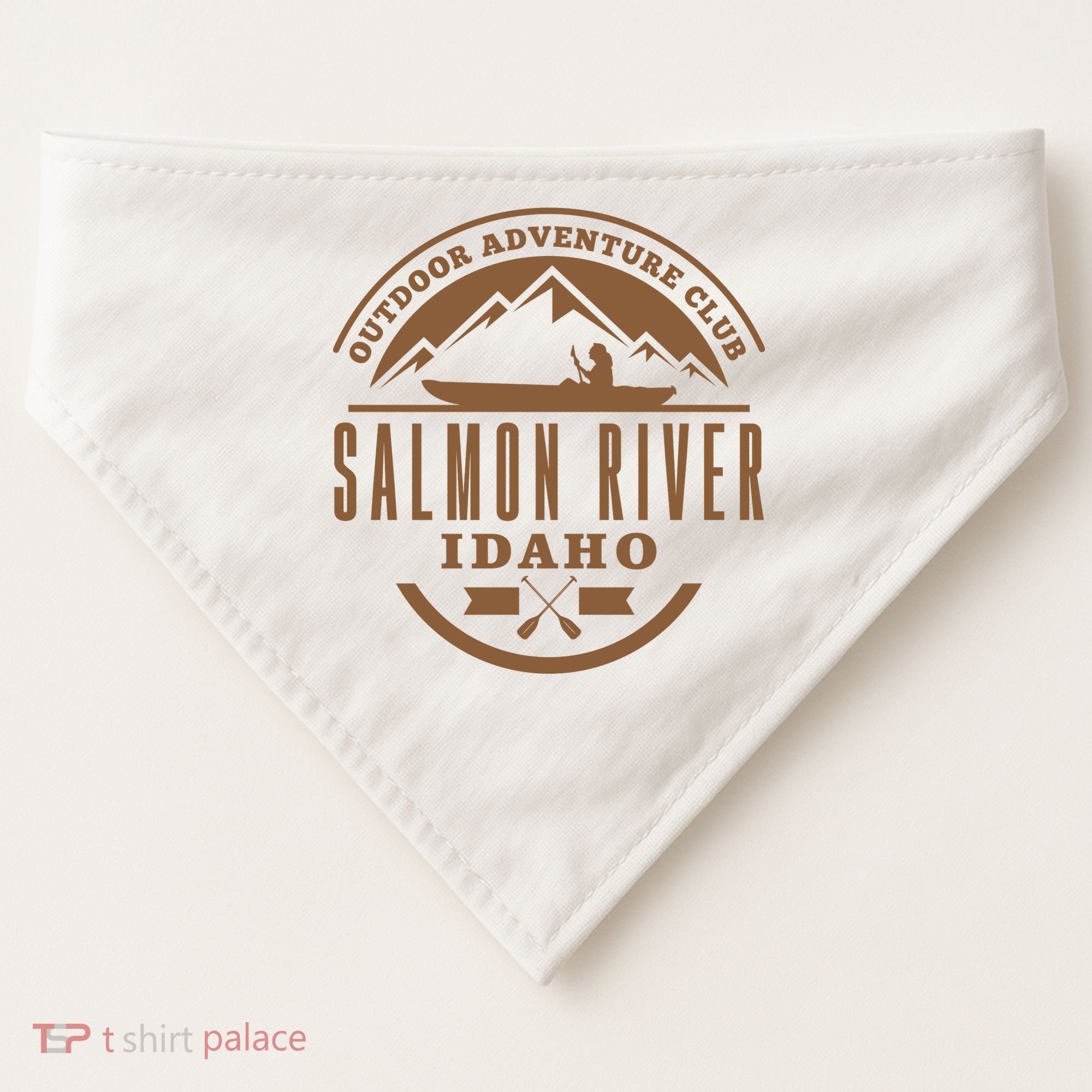 Salmon River Idaho Adventure Club USA-Made Doggie Bandana