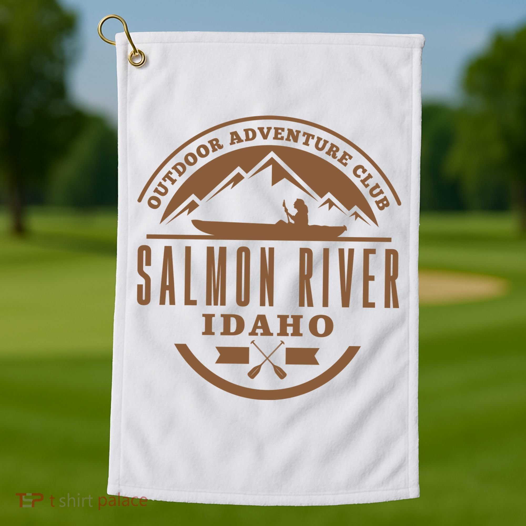 Salmon River Idaho Adventure Club Golf Towel