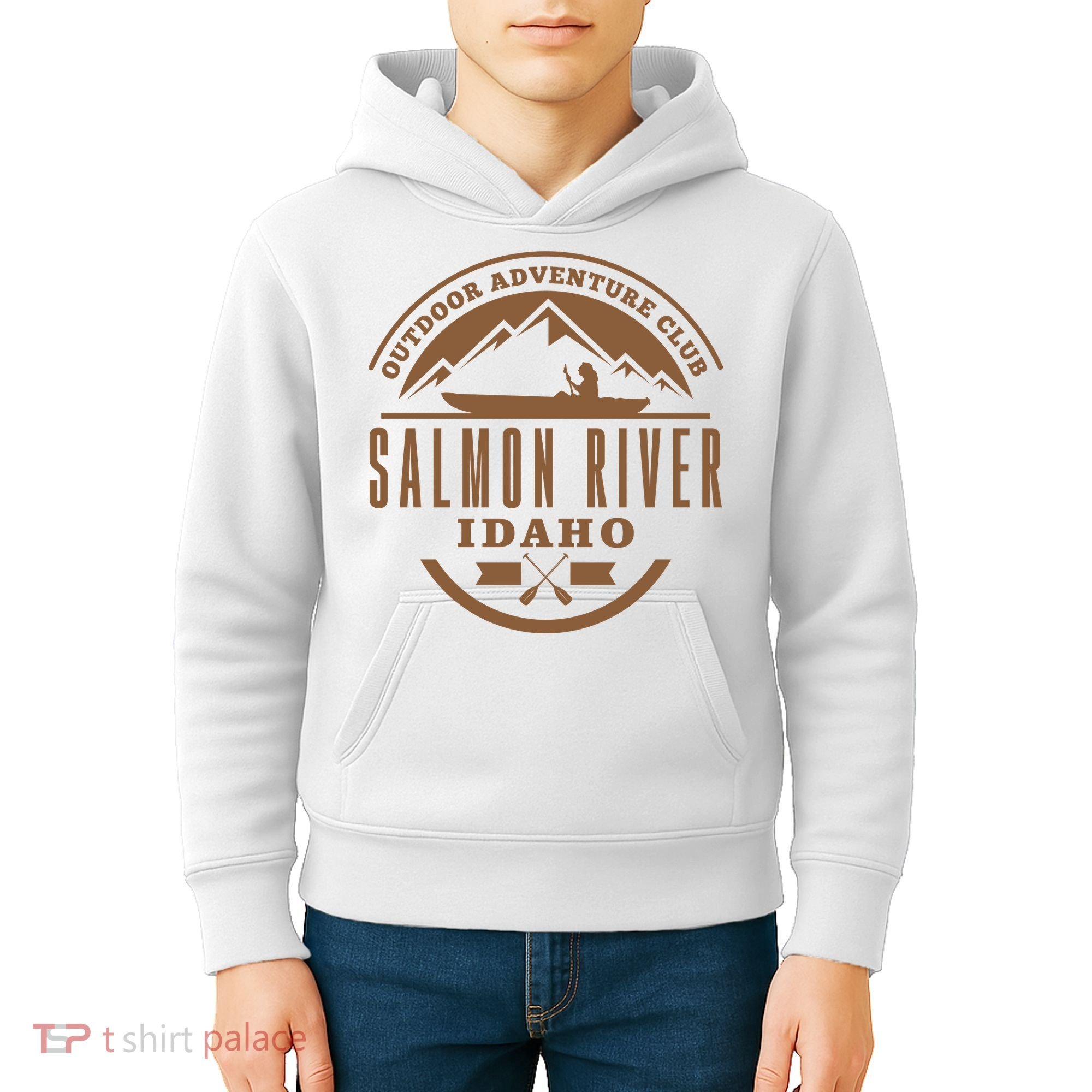 Salmon River Idaho Adventure Club Kids Hoodie