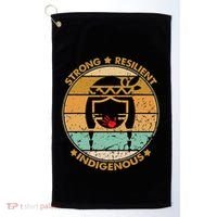 Strong Resilient Indigenous MMIW Awareness No Stolen Sisters Golf Towel thumb 0
