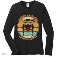 Strong Resilient Indigenous MMIW Awareness No Stolen Sisters Women's Long Sleeve Shirt thumb 0