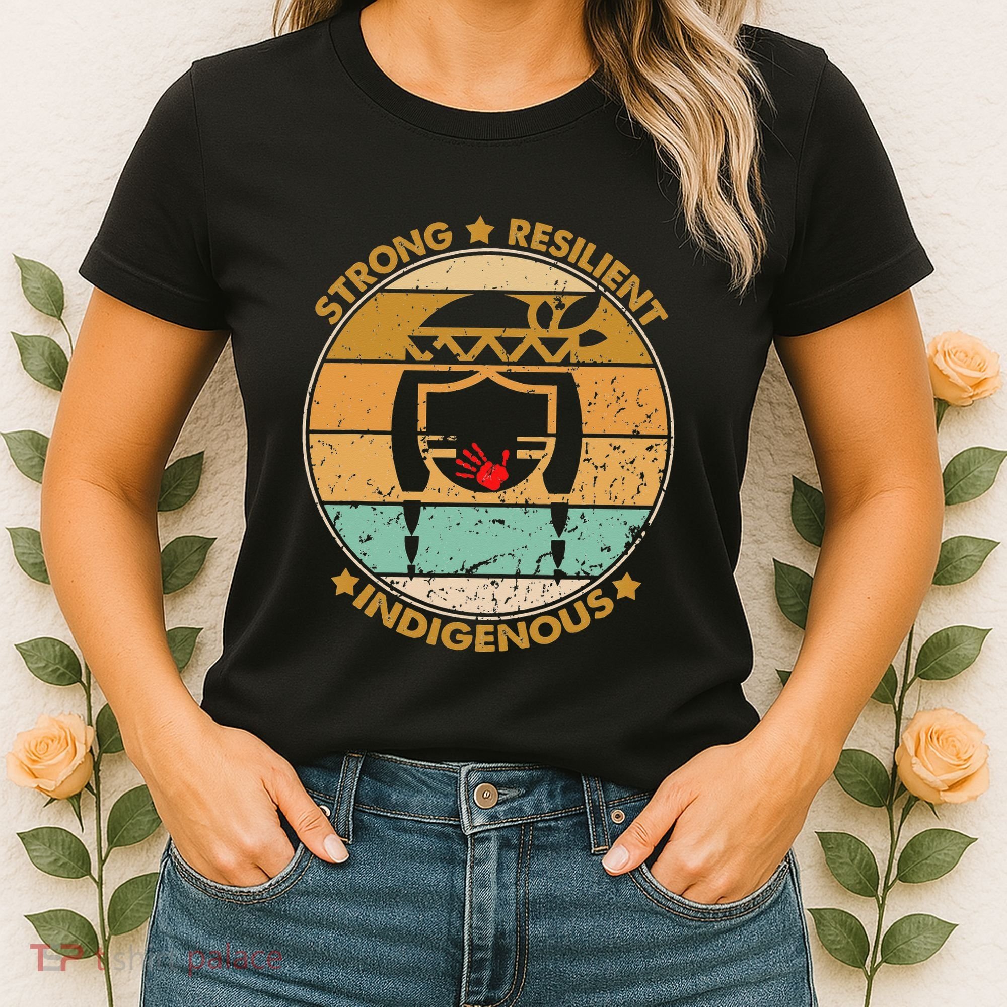 Strong Resilient Indigenous MMIW Awareness No Stolen Sisters Women's T-Shirt