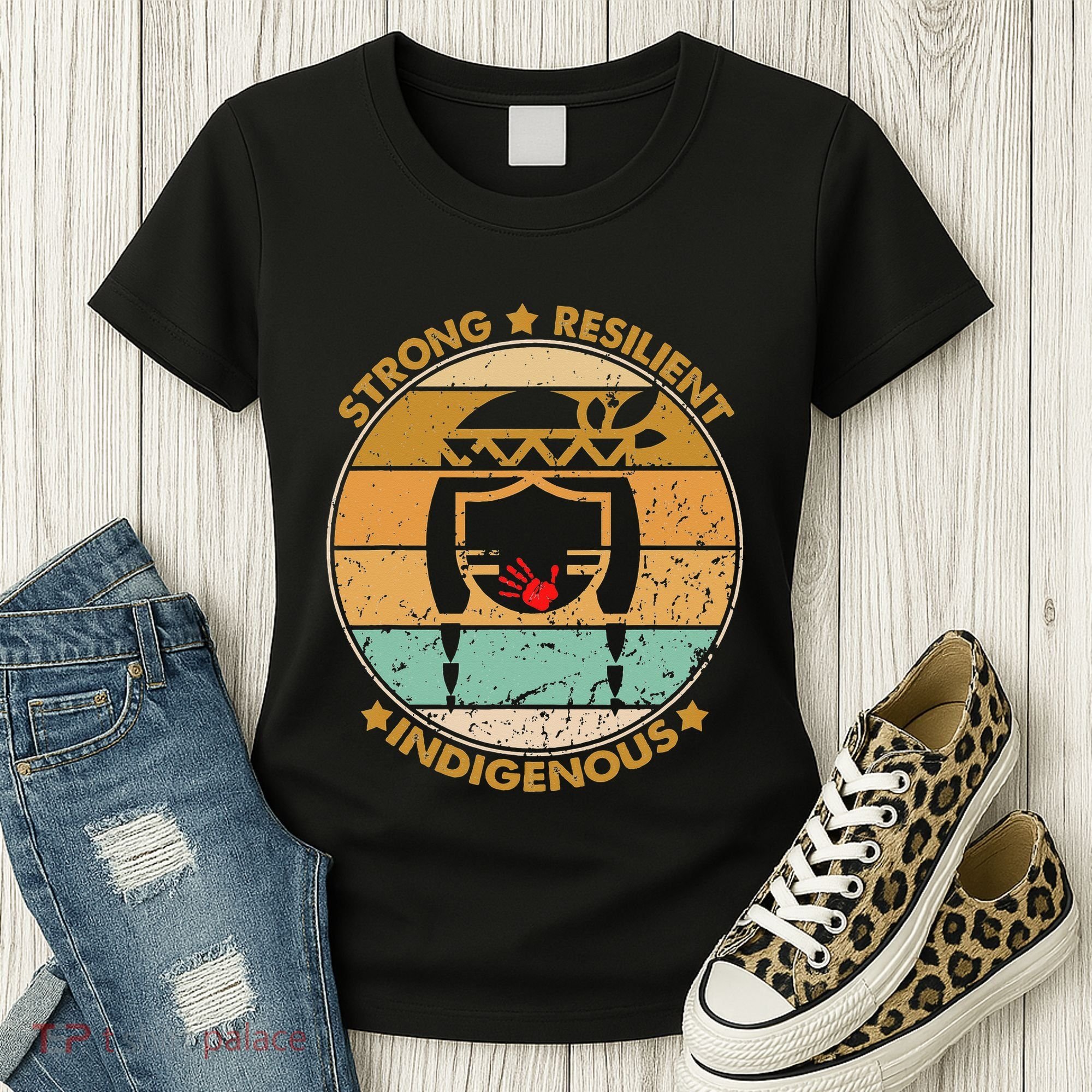 Strong Resilient Indigenous MMIW Awareness No Stolen Sisters Women's T-Shirt