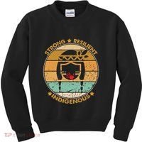 Strong Resilient Indigenous MMIW Awareness No Stolen Sisters Kids Sweatshirt thumb 0