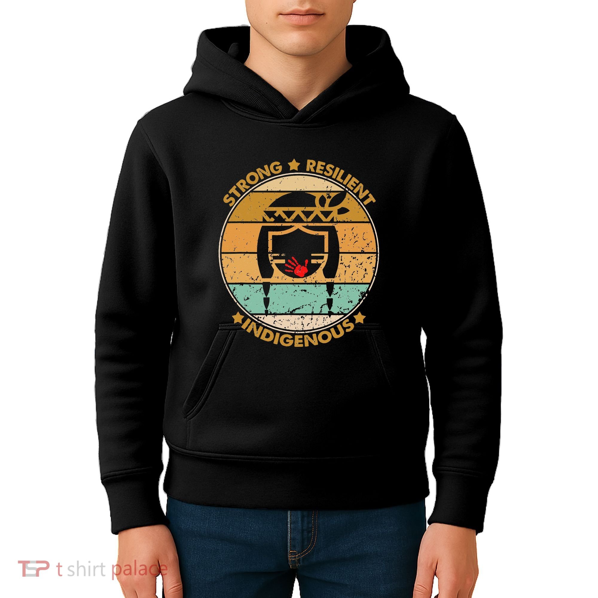 Strong Resilient Indigenous MMIW Awareness No Stolen Sisters Kids Hoodie