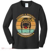 Strong Resilient Indigenous MMIW Awareness No Stolen Sisters Kids Long Sleeve Shirt thumb 0