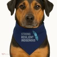 Strong Resilient Indigenous USA-Made Doggie Bandana thumb 1