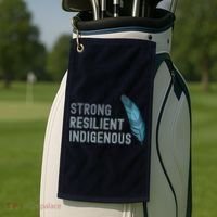 Strong Resilient Indigenous Golf Towel thumb 2