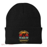 Strong Resilent Indigenous Native American Mmiw Awareness Beanie thumb 0