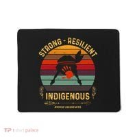 Strong Resilent Indigenous Native American Mmiw Awareness Mousepad thumb 0