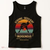 Strong Resilent Indigenous Native American Mmiw Awareness Tank Top thumb 2