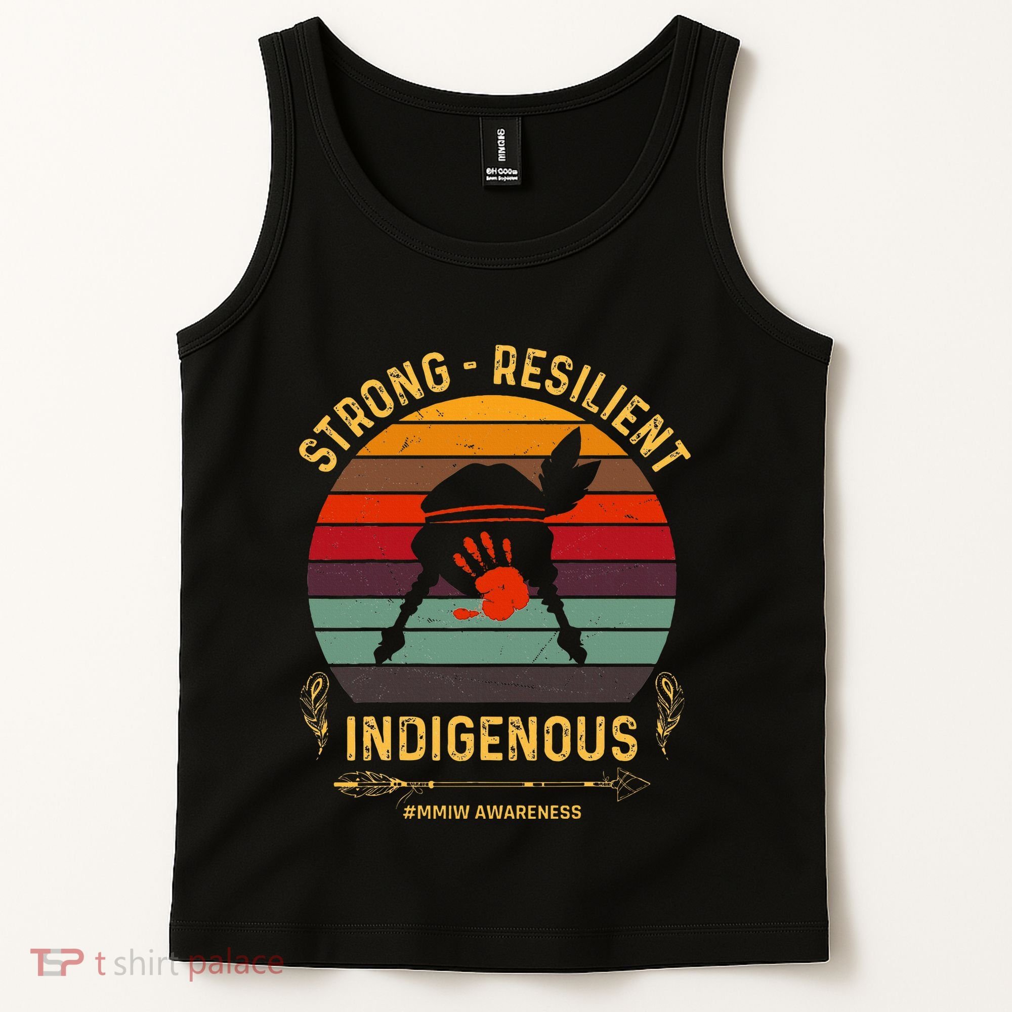 Strong Resilent Indigenous Native American Mmiw Awareness Tank Top