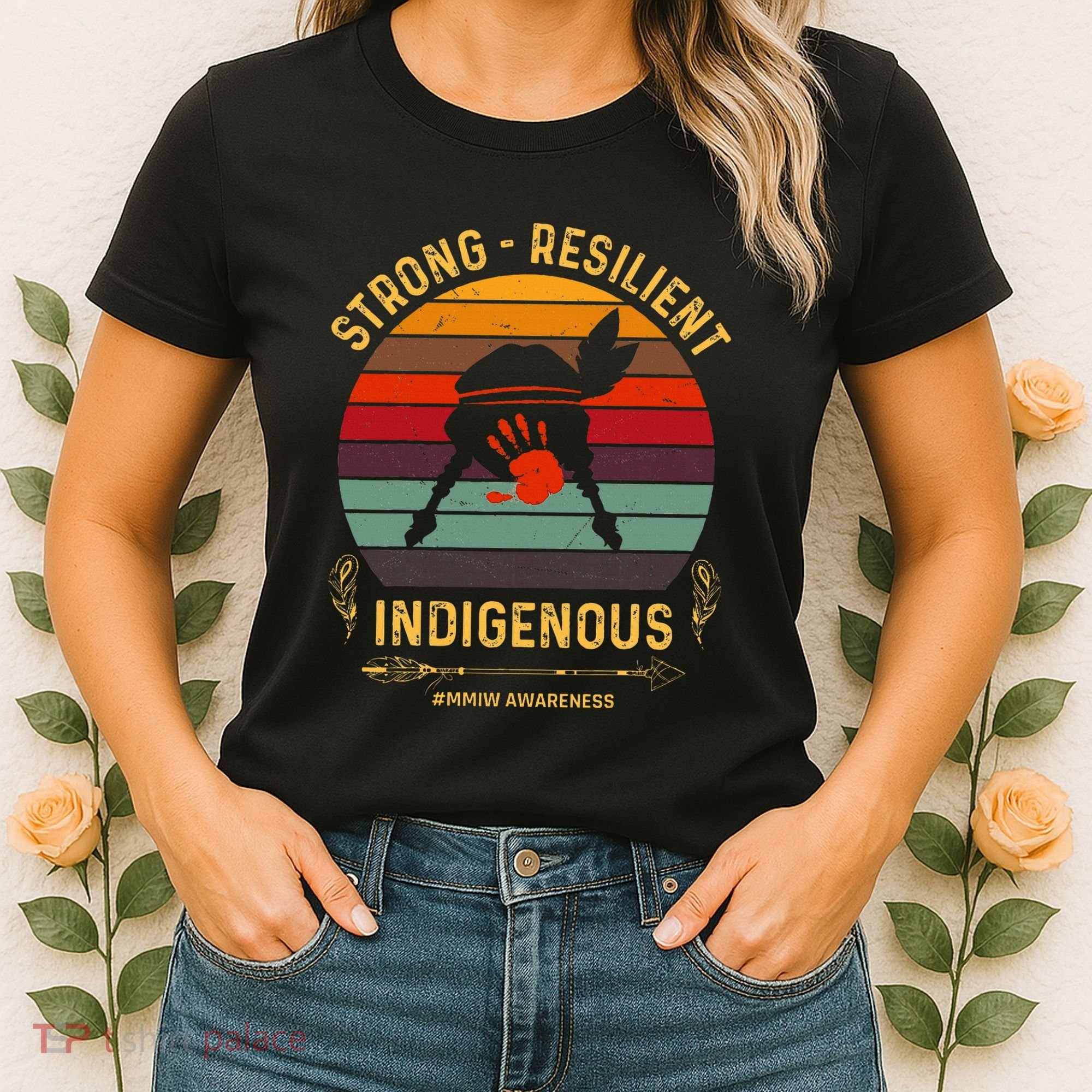 Strong Resilent Indigenous Native American Mmiw Awareness Women's T-Shirt