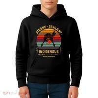 Strong Resilent Indigenous Native American Mmiw Awareness Kids Hoodie thumb 4