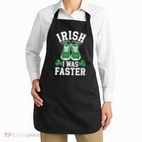 Shamrock Running Irish I Was Faster St Patricks Day Running Apron thumb 2