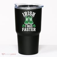 Shamrock Running Irish I Was Faster St Patricks Day Running Tumbler thumb 0
