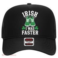 Shamrock Running Irish I Was Faster St Patricks Day Running Hat thumb 0