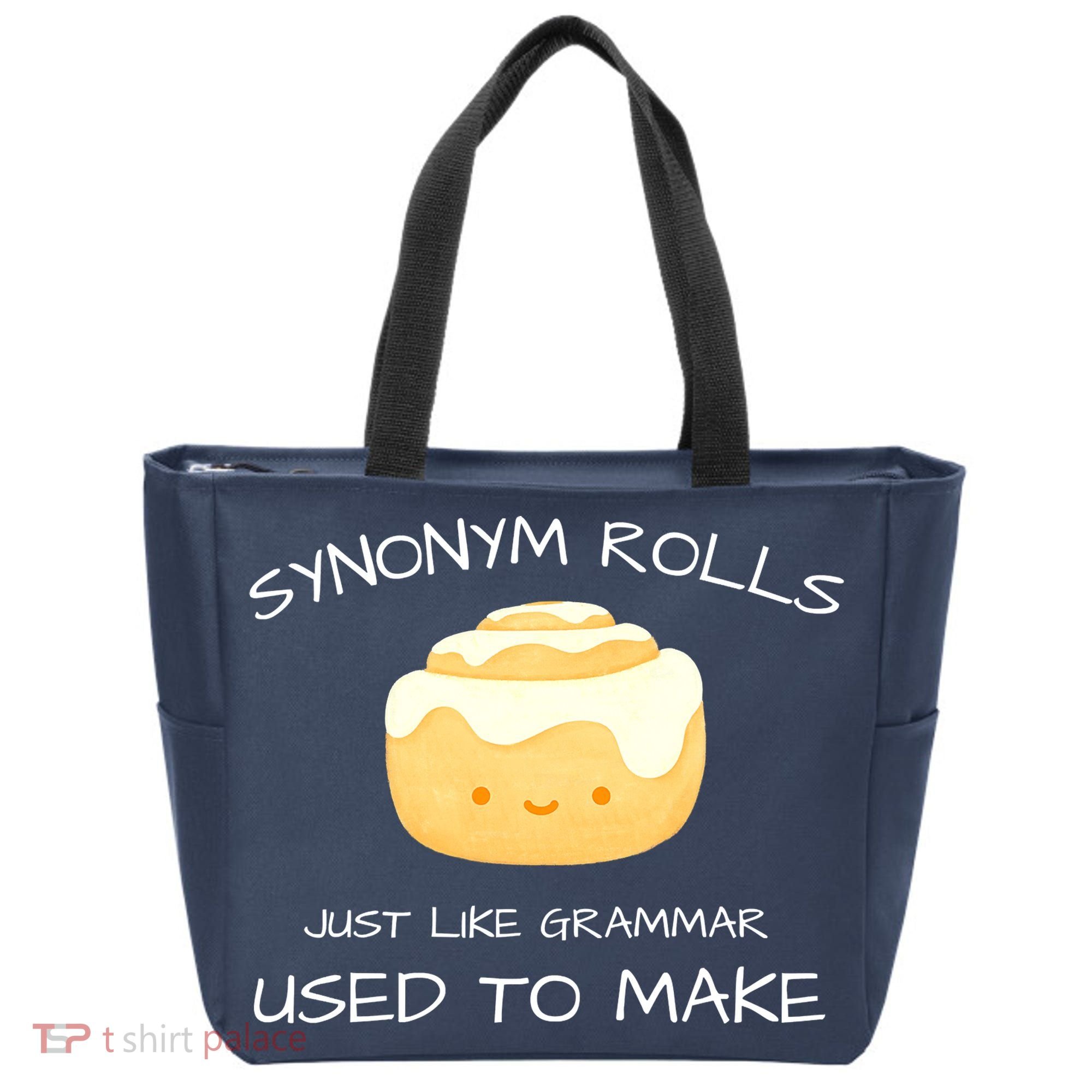 Synonym Rolls Just Like Grammar Used To Make English Teacher Tote Bag