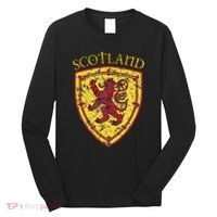 Scottish Rampant Lion Scotland Coat Of Arms Banner Long Sleeve Shirt thumb 0
