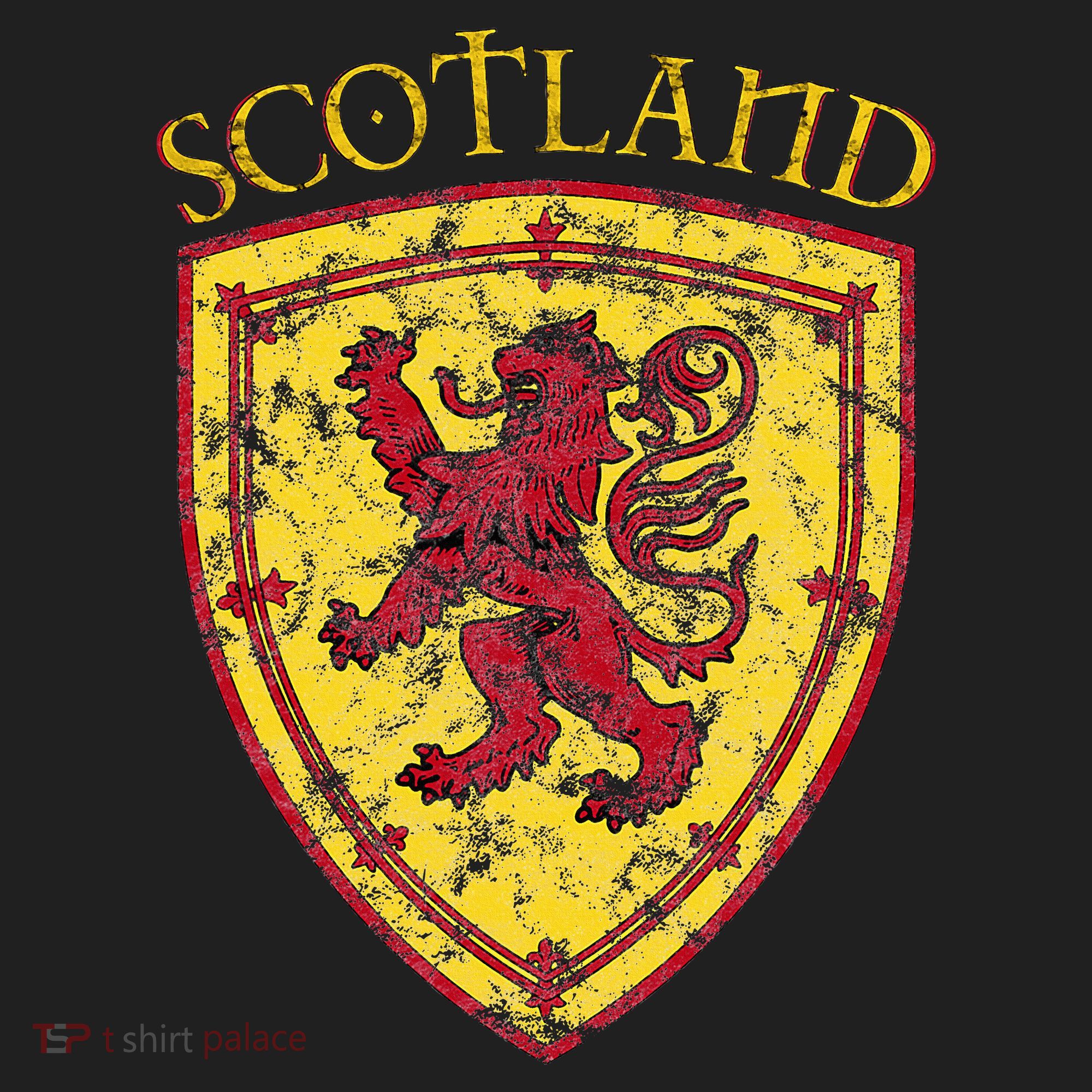 Scottish Rampant Lion Scotland Coat Of Arms Banner Beanie