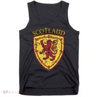 Scottish Rampant Lion Scotland Coat Of Arms Banner Tank Top thumb 0