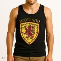 Scottish Rampant Lion Scotland Coat Of Arms Banner Tank Top thumb 3