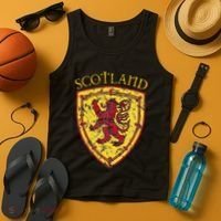 Scottish Rampant Lion Scotland Coat Of Arms Banner Tank Top thumb 4