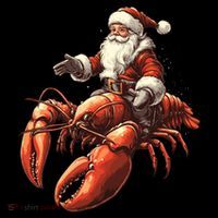Santa Riding Lobster Funny Lobster Christmas Xmas Pajama Funny Gift Coffee Mug thumb 5