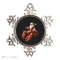 Santa Riding Lobster Funny Lobster Christmas Xmas Pajama Funny Gift Ornament thumb 0