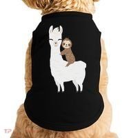 Sloth Riding Llama Funny Birthday Gift For Boy, Girl Doggie Tank thumb 0