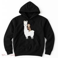 Sloth Riding Llama Funny Birthday Gift For Boy, Girl Hoodie thumb 0