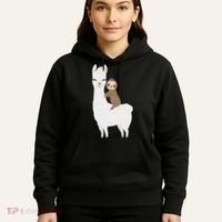 Sloth Riding Llama Funny Birthday Gift For Boy, Girl Hoodie thumb 5