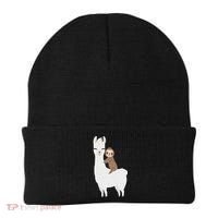 Sloth Riding Llama Funny Birthday Gift For Boy, Girl Beanie thumb 0
