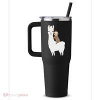 Sloth Riding Llama Funny Birthday Gift For Boy, Girl 40oz Vacuum Insulated Stainless Steel Travel Tumbler thumb 2