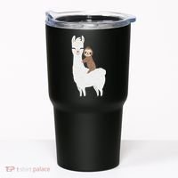 Sloth Riding Llama Funny Birthday Gift For Boy, Girl Tumbler thumb 0