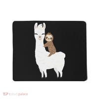 Sloth Riding Llama Funny Birthday Gift For Boy, Girl Mousepad thumb 0